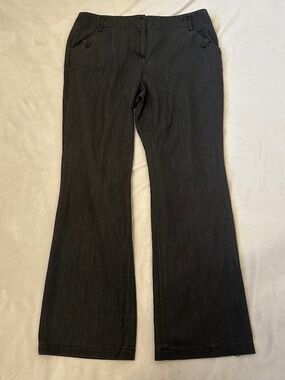 Dressbarn Grey Pinstripe Trousers